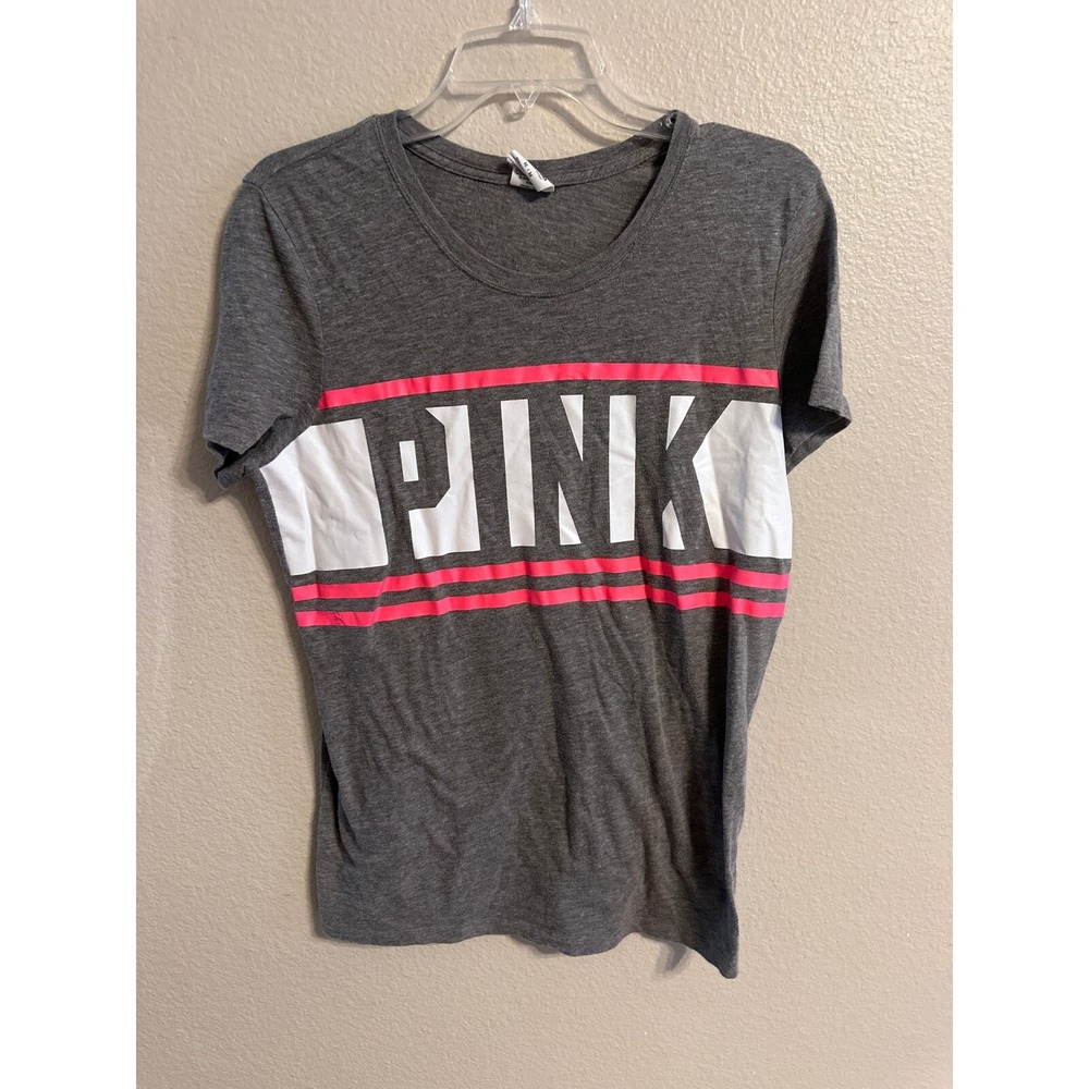 PINK Victoria's Secret Graphic T-Shirt Short Sleeve Top Tee Casual Medium